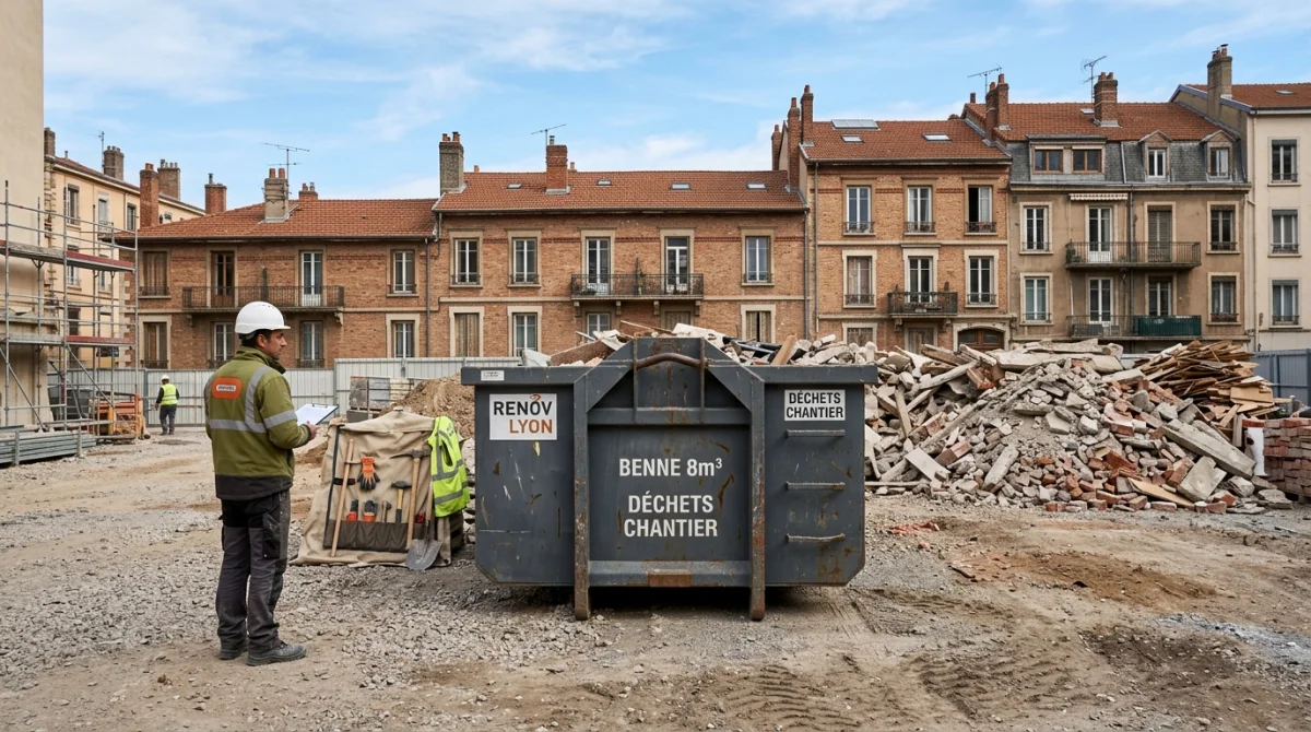 Location de benne à gravats à Lyon